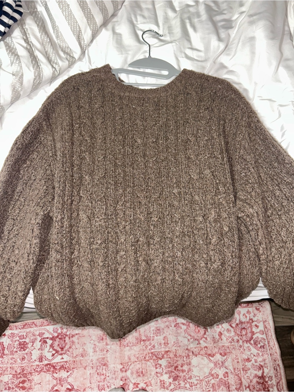 Hollister Chunky Brown Crewneck Sweater